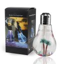 Ver imagem 1 de Mini Umidificador Usb Formato Lâmpada com Luz Led Rgb Difusor Elétrico Portátil 400ml