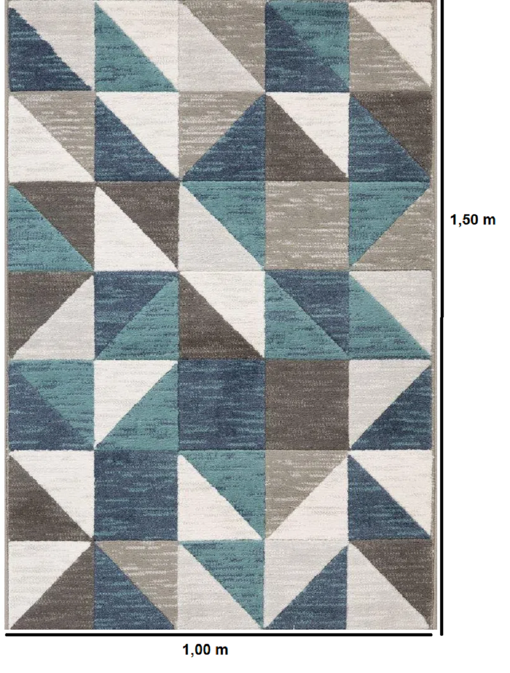 Tapete Egipcio Cascade 1001z 100x150 Multi Abdalla Import - 6