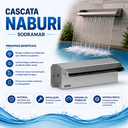 Ver imagem 3 de Cascata Pratic Naburi 40cm de Embutir na Parede com Acabamento em Aço Inox 304 para Piscinas - Sodra
