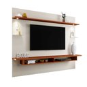 Ver imagem 2 de Painel para TV até 60 Polegadas Iluminação LED 2 Prateleiras Vidro Victória