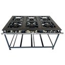 Ver imagem 1 de Fogão Industrial 6 Bocas 3 Simples Luxo Baixa Pressão Mr Fogões 40x40 P8