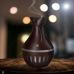 Difusor Umidificador Ultrassônico - Luz Led, 200ml com Usb:marrom - 2
