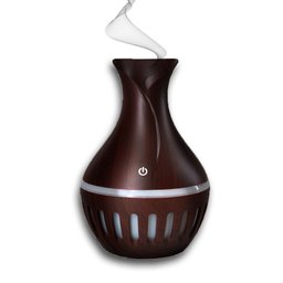 Difusor Umidificador Ultrassônico - Luz Led, 200ml com Usb:marrom - 1