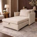 Ver imagem 2 de Poltrona Cama Mônica Suede Decorativa Confortável Moderna Sala Quarto Recepção