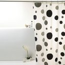 Ver imagem 2 de Coina Box Peva Bolas Pretas 180x160cm - Uzoo Cortina Box Peva 1.80x1.60m Bolas Pretas 816010