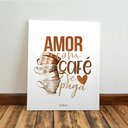 Ver imagem 6 de Kit 3 Quadro Decorativo Cantinho do Café Copa Cozinha Marrom Qualidade Premium 28x20cm
