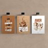 Kit 3 Quadro Decorativo Cantinho do Café Copa Cozinha Marrom Qualidade Premium 28x20cm - 2