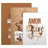 Kit 3 Quadro Decorativo Cantinho do Café Copa Cozinha Marrom Qualidade Premium 28x20cm - 3