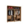 Guarda Roupa Casal 2 Portas 4 Gavetas 100% MDF Vilage - 2