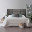 Ver imagem 1 de Cabeceira Estofada Espanha 195cm King Size para Cama Box Corino Cinza - Gat Magazine