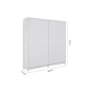 Ver imagem 4 de Guarda Roupa Casal 2 Portas 4 Gavetas 100% MDF Vilage Branco
