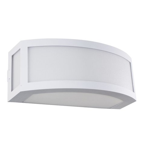 Arandela Policarbonato Maresia grande Branca Interna \ externa 29cm St1612