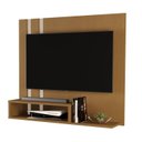 Ver imagem 2 de Painel de Parede Pompéia 90cm Compacto para Quarto e Sala de Estar Cedro/off