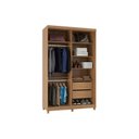 Ver imagem 2 de Guarda Roupa Solteiro com Espelho 2 Portas 2 Gavetas 100% MDF Dalas 