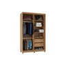 Guarda Roupa Solteiro com Espelho 2 Portas 2 Gavetas 100% MDF Dalas  - 2