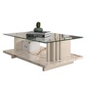 Ver imagem 1 de Mesa de Centro para Sala Frizz C/ Tampo de Vidro