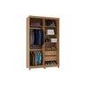 Guarda Roupa Solteiro com Espelho 2 Portas 2 Gavetas 100% MDF Dalas  - 2