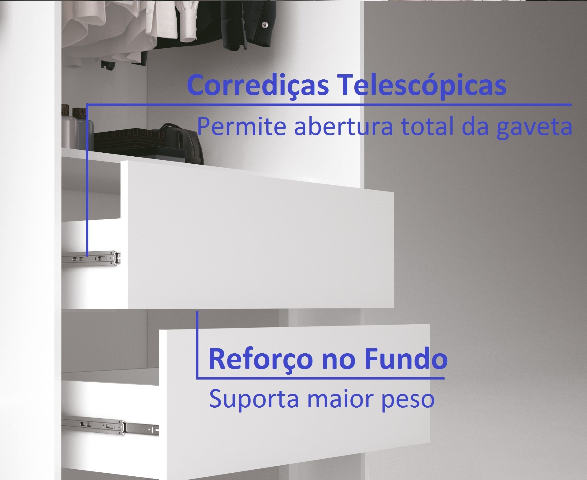 Guarda Roupa Solteiro com Espelho 2 Portas 2 Gavetas Dalas  - 6