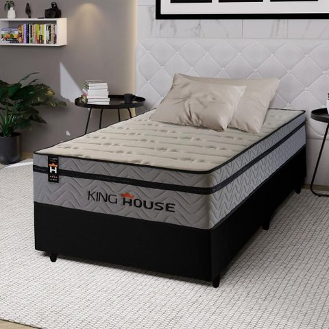 Cama Box Molas Ensacadas Preston Solteirão 96x203 King House