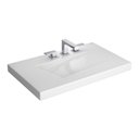 Ver imagem 2 de Cuba de Sobrepor Lavatório Retangular com Válvula Oculta 76x46cm Branco - L.89.17