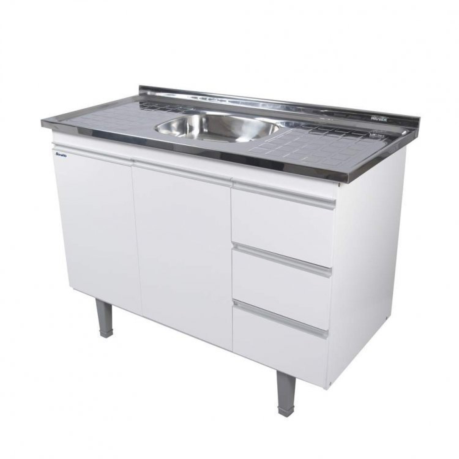 Cozinha Compacta Armário Aéreo e Balcão 120cm Montebello Móveis Bonatto - 2