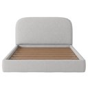 Ver imagem 7 de Cama Casal Flutuante com Cabeceira 140cm Aura W01 Bouclê Cinza - Lyam Decor