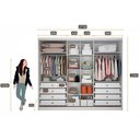 Ver imagem 4 de Guarda Roupa Solteiro 3 Portas e 8 Gavetas Sollo-logan Freijo Cumaru C- Fendi