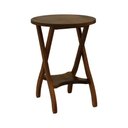 Ver imagem 1 de Mesa Apoio 1 Prateleira Summer Madeira Imbuia Maciça Stain Imbuia