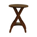 Ver imagem 4 de Mesa Apoio 1 Prateleira Summer Madeira Imbuia Maciça Stain Imbuia