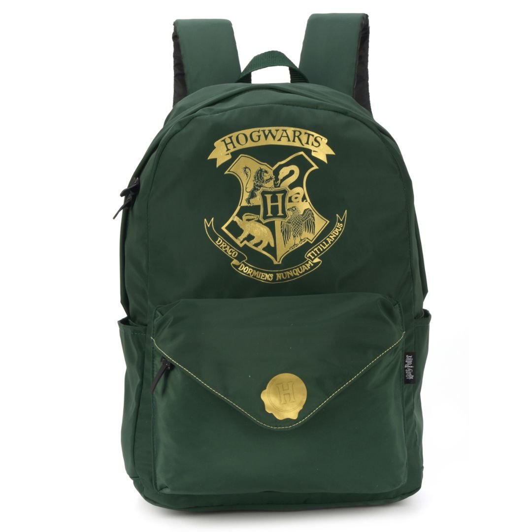 Mochila Costas Harry Potter Juvenil Escolar Luxcel:Verde - 5