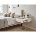 Ver imagem 2 de Penteadeira Gaveta Suspensa 45 cm MDF com Gaveta Trilho Telescópico Mesa Maquiagem Camarin - Branco