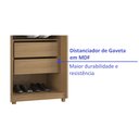 Ver imagem 7 de Guarda Roupa Solteiro 2 Portas 2 Gavetas 100% MDF Dalas 