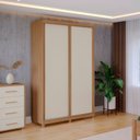 Ver imagem 1 de Guarda Roupa Solteiro 2 Portas 2 Gavetas 100% MDF Dalas 