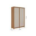 Ver imagem 4 de Guarda Roupa Solteiro 2 Portas 2 Gavetas 100% MDF Dalas 