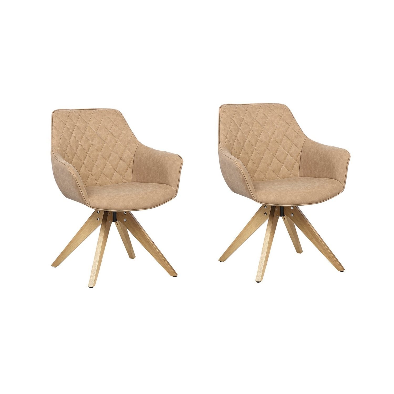 Conjunto 2 Poltronas Madeira Maciça Cíntia  - 1
