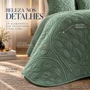 Ver imagem 7 de Conjunto Cama King Mallory 300 Fios Bordada 3 Peças:Verde