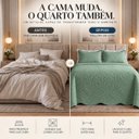 Ver mais imagens de Conjunto Cama King Mallory 300 Fios Bordada 3 Peças:Verde