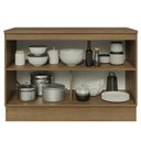 Ver imagem 4 de Balcão de Cozinha 120 cm 2 Portas Rustic/Preto Lux Madesa