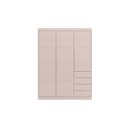 Ver imagem 2 de Jogo de Quarto com Guarda Roupa 3 Portas e 4 Gavetas + Cômoda 2 Portas e 4 Gavetas Pérola Rosê - Pho