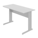 Ver imagem 2 de Mesa Escritório 1,50×0,60m – sem Gavetas – Job – Cinza/Cinza – 43098