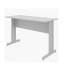 Ver imagem 6 de Mesa Escritório 1,50×0,60m – sem Gavetas – Job – Cinza/Cinza – 43098