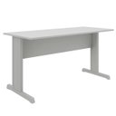 Ver imagem 1 de Mesa Escritório 1,50×0,60m – sem Gavetas – Job – Cinza/Cinza – 43098