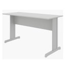 Ver imagem 4 de Mesa Escritório 1,50×0,60m – sem Gavetas – Job – Cinza/Cinza – 43098