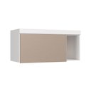 Ver imagem 1 de Armário Aéreo Modulado Solteiro 1 Porta Infinity Branco/Line/Duna