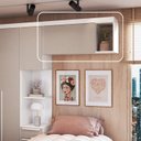 Ver imagem 2 de Armário Aéreo Modulado Solteiro 1 Porta Infinity Branco/Line/Duna