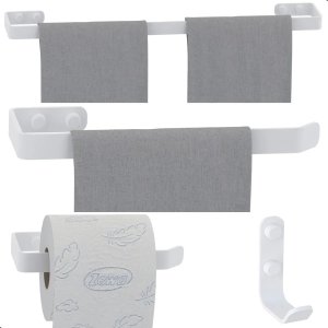 Acessórios  Banheiro 4 Peças Branco