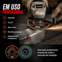 Ver mais imagens de Kit 5 Disco Flap 4.1/2" (G80) Premium - Tubarão