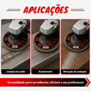Ver imagem 7 de Kit 5 Disco Flap 4.1/2" (G80) Premium - Tubarão