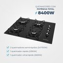 Ver imagem 4 de Cooktop a Gás 4 Bocas Bivolt Ctg-01 Mondial
