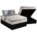 Ver imagem 1 de Cama Box Baú Queen: Colchão Molas Anjos MasterPocket Ensacadas Impressione + Base CRC Suede Black(15